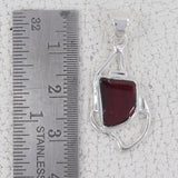 Garnet 925 Sterling Silver Pendant