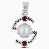 Pearl & Amethyst Silver Pendant