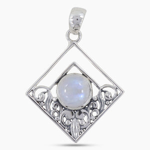 Labradorite Gemstone Silver Pendant