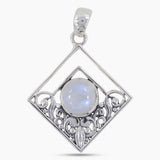 Labradorite Gemstone Silver Pendant