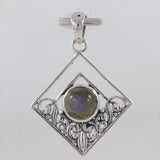 Labradorite Gemstone Silver Pendant