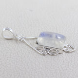925 Sterling Silver Rainbow Moonstone Pendants