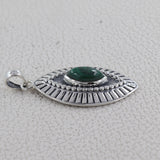 925 Sterling Silver Malachite Pendants