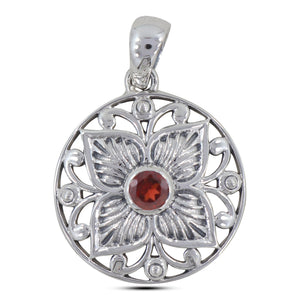 925 Sterling Silver Amethyst Pendant