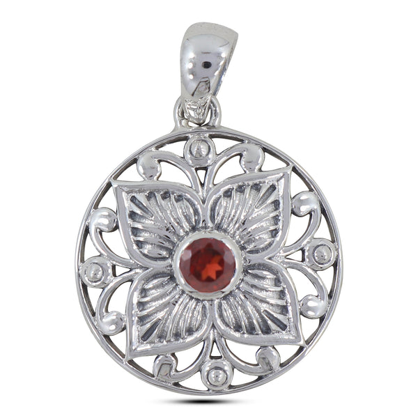 925 Sterling Silver Amethyst Pendant