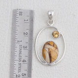 Brecciated Mookaite Silver Pendant