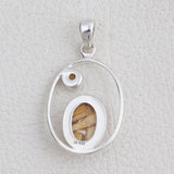 Brecciated Mookaite Silver Pendant