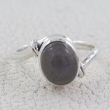 Labradorite Gemstone Sterling Silver Designer Ring Jewelry