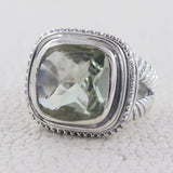 Blue Topaz Sterling Silver Ring