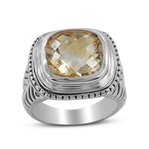 925 Sterling Silver Amethyst Ring