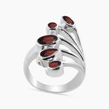 Emerald Silver Rings