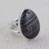 Hematite Ring 925 Sterling Silver