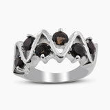 Natural Peridot Silver Rings
