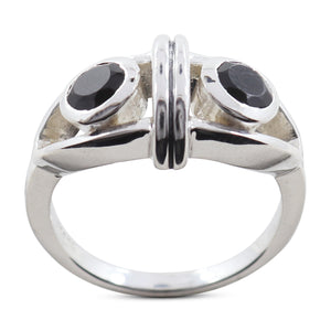 Black Onyx Silver Rings