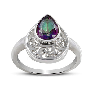 Mystic Quartz Silver Rings