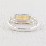 Natural Citrine 925 Sterling Silver Ring