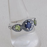 Natural Sapphire Silver Ring