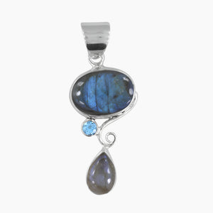 925 Silver Labradorite Pendants
