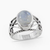Natural Labradorite Silver Rings