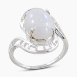 Natural Labradorite Silver Ring