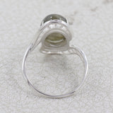 Natural Labradorite Silver Ring