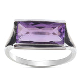 Amethyst Silver Ring