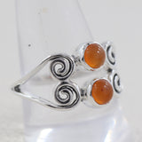 CARNELIAN SILVER RING