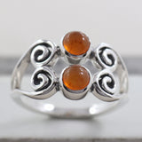 CARNELIAN SILVER RING