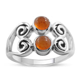 CARNELIAN SILVER RING