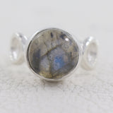 Larimar Silver Ring