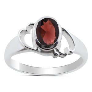 Amethyst Silver Rings