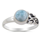 Larimar Silver Ring