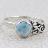 Larimar Silver Ring