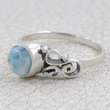 Larimar Silver Ring