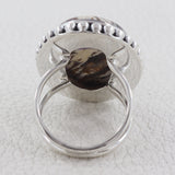 Peanut Wood Jasper Silver Ring