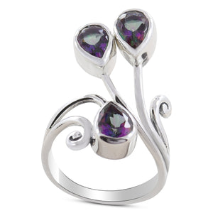 Mystic Quartz Silver Rings
