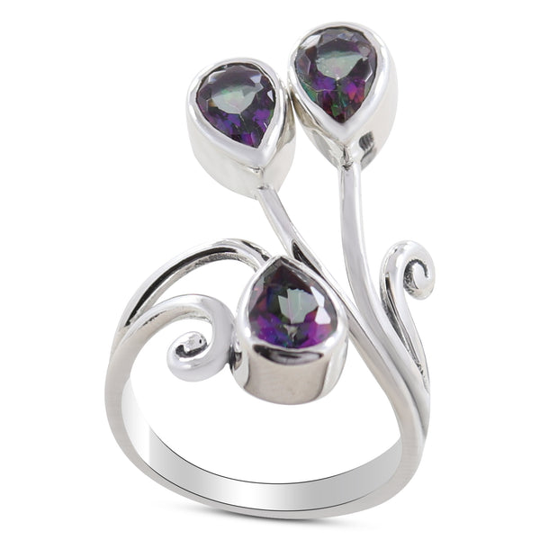 Mystic Quartz Silver Rings