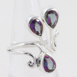 Mystic Quartz 925 Sterling Silver Ring