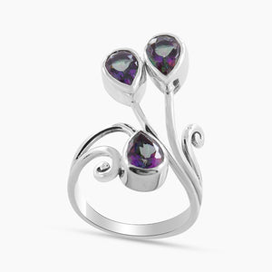 Mystic Quartz Silver Rings