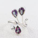 Mystic Quartz 925 Sterling Silver Ring