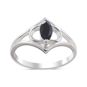 Black Onyx Sterling Silver Ring