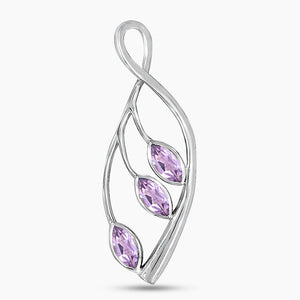 925 Sterling Silver Natural Garnet Pendants