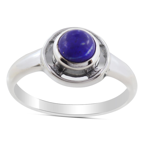 Natural Lapis Lazuli Sterling Silver Rings