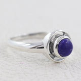 Natural Lapis Lazuli  Sterling Silver Ring