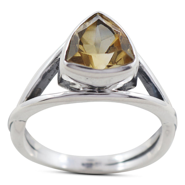 Citrine Silver Ring