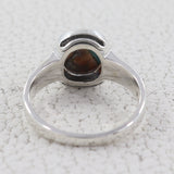 Natural Rainbow Moonstone Silver Ring