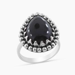 Black Onyx Silver ring