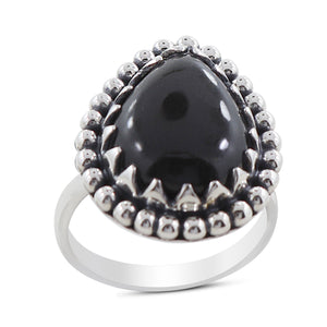 Black Onyx Silver ring