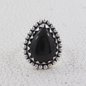 Black Onyx Silver ring