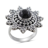 Black Onyx Silver Ring